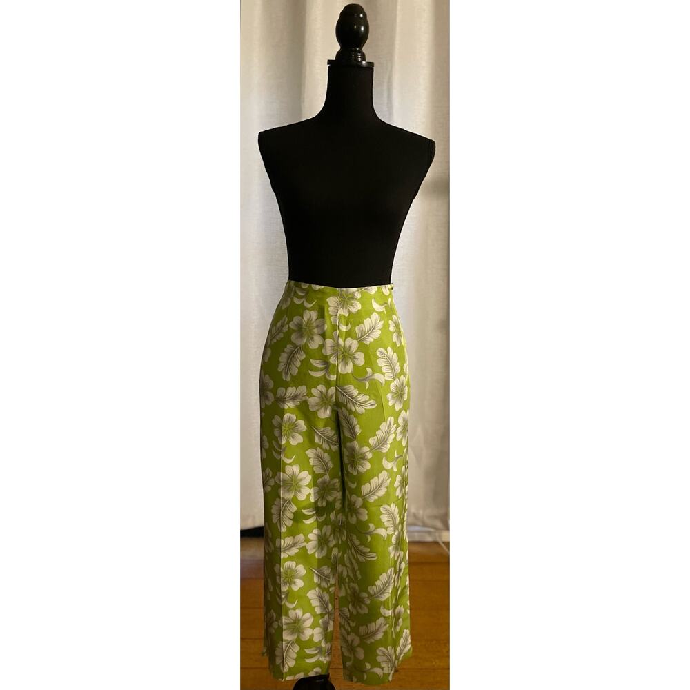 Allison Taylor Silk Floral Print Pants Size 10 - Picture 4 of 5